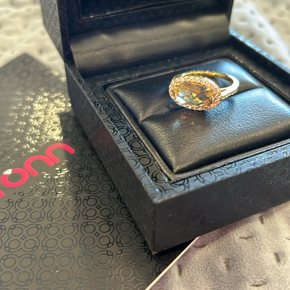 LaFonn Rare Horizontal Oval Lemon Quartz Ring-sz 7 Boutique - Picture 9 of 11